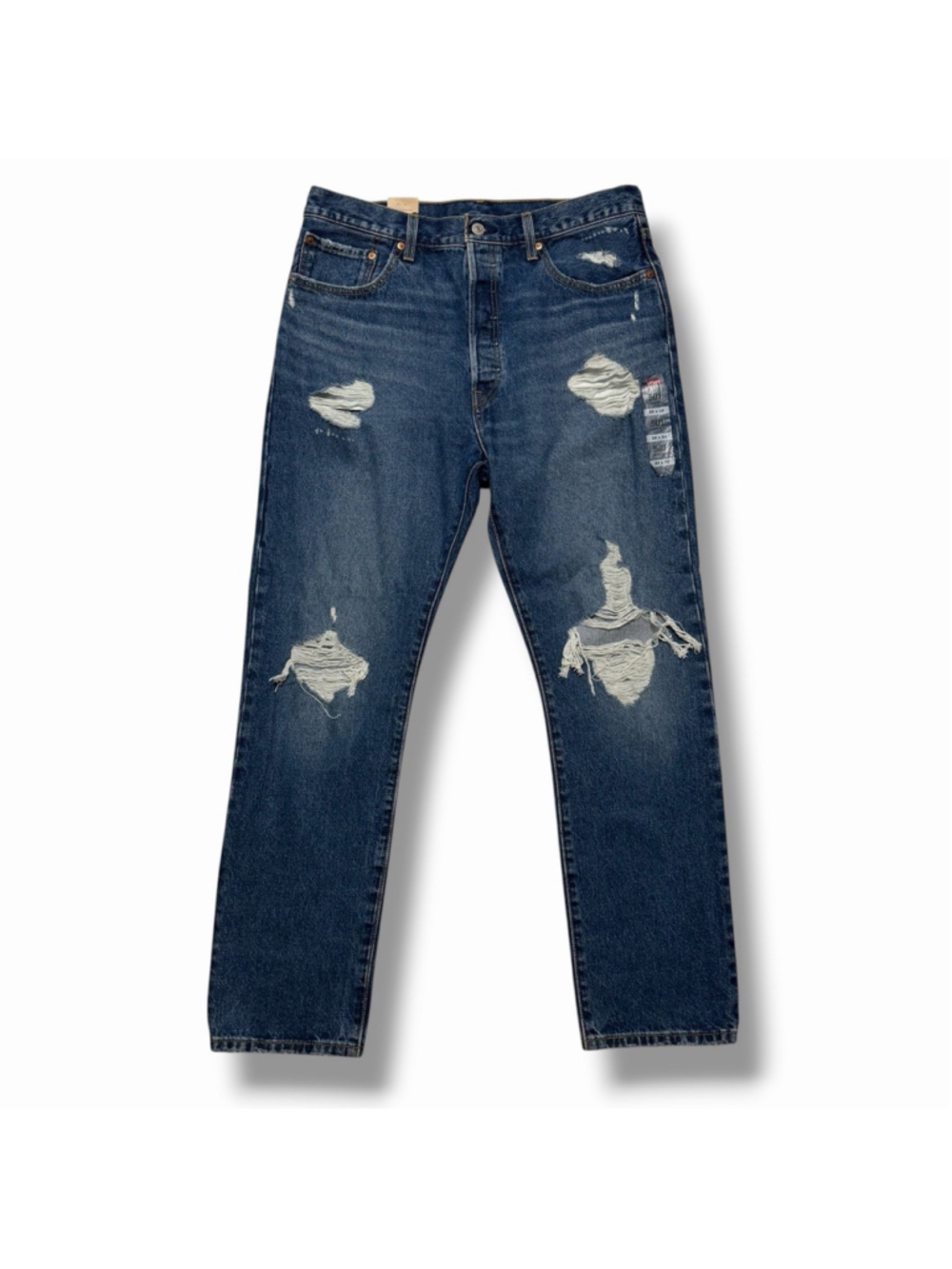 Levis 501 NWT Jeans Womens Straight High Rise Distressed 100% Cotton Denim 32x30